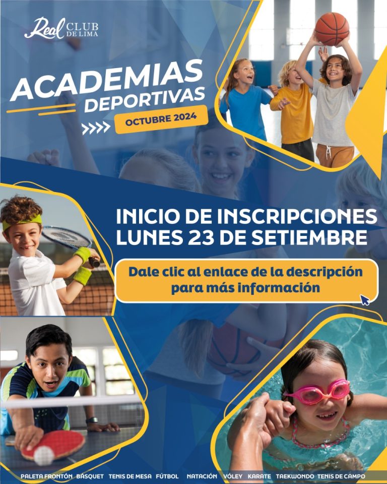 Academias Deportivas – Octubre 2024