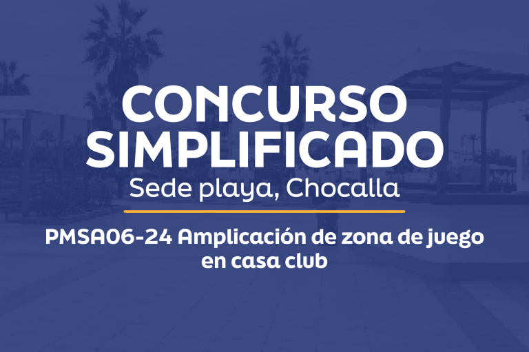 Concurso Simplificado – Ampliación de zona de juego en casa club