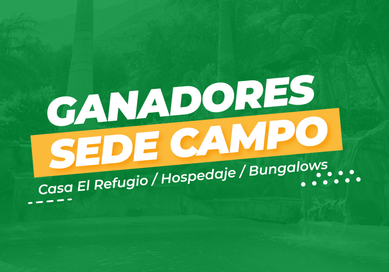 Ganadores Bungalow Sede Campo – Mes de Noviembre