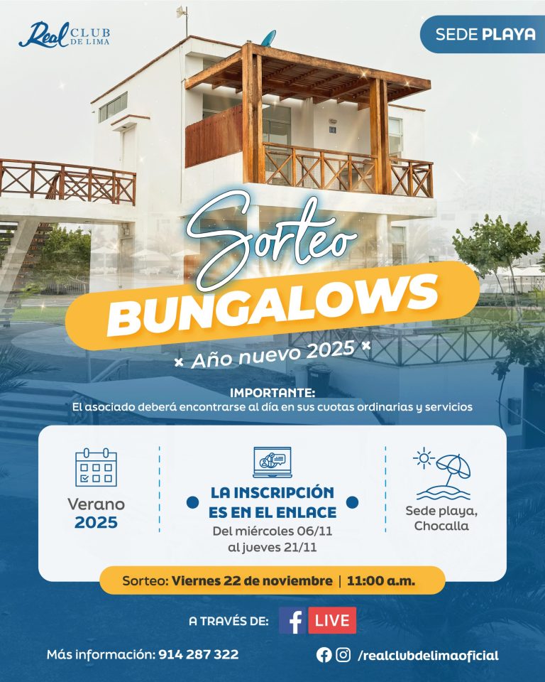 Sorteo de Bungalows – Año Nuevo 2025 Sede Asia